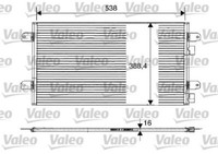 Valeo 817701 Kondensator, Klimaanlage FüR Dacia Renault
