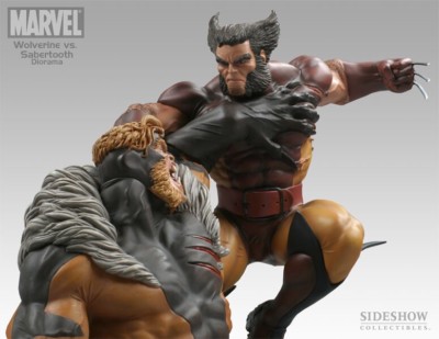 Ultra Rare Sideshow WOLVERINE VS SABRETOOTH EXCLUSIVE DIORAMA X