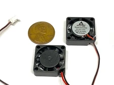 2 Pieces 2006 micro Small 12V DC Cooling Fan 20mm 6mm 2 Pin Mini axial 2cm E15