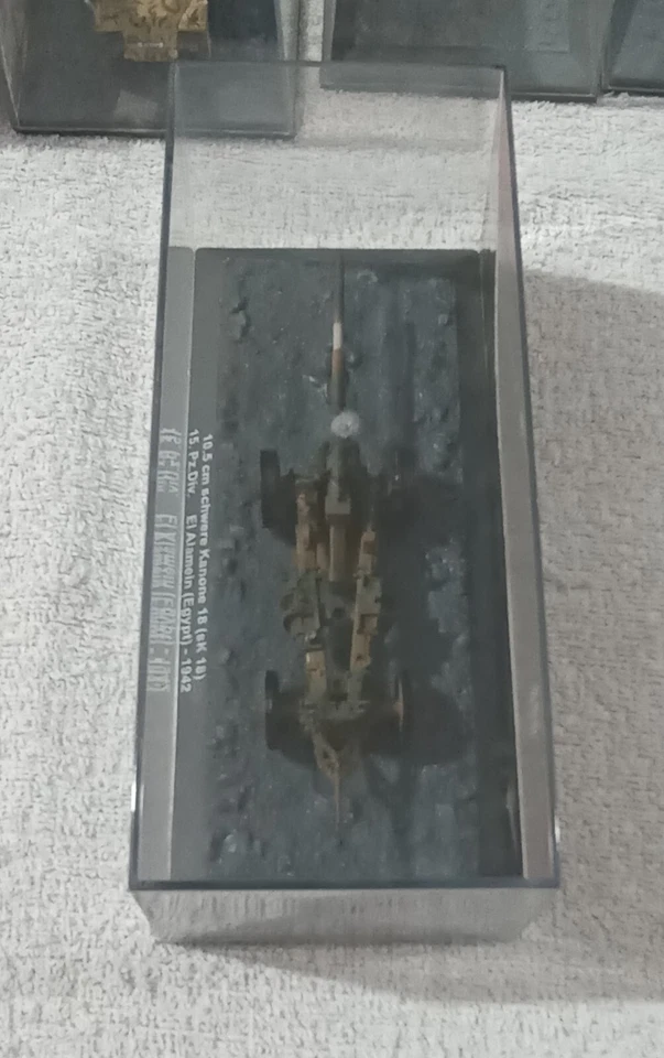 Antico Modellino Carro armato vintage 10.5 cm. Schwere Kanone 18 ak. 16. 15. - Immagine 4 di 4