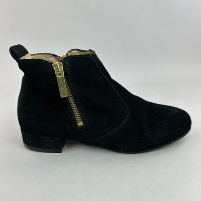 Russell Bromley Stiefel Größe EU36 UK3 Schwarz Wildleder Knöchel Reißverschluss Elegant Smart Schuhe