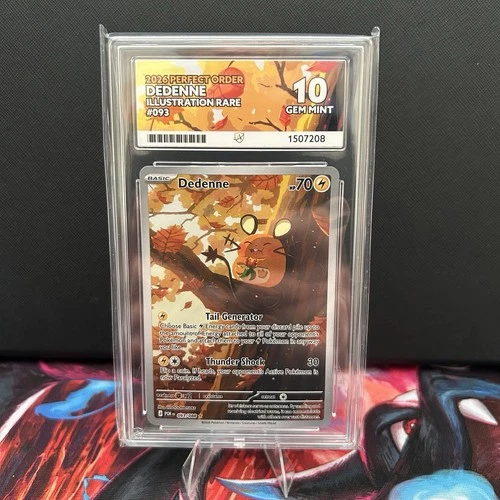 ACE 10 Dedenne 093/088 Perfect Order Gem Mint Pokemon