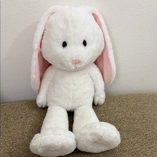 Nelly Cuddle Fuzzy Collection White Bunny 17  