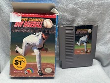 Roger Clemens MVP Baseball Nintendo NES Good Used Condition Video Game