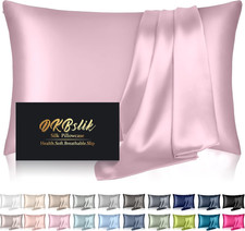 Silk Pillowcase for Hair and Skin, Mulberry Silk Pillow Cases Standard Size, ant