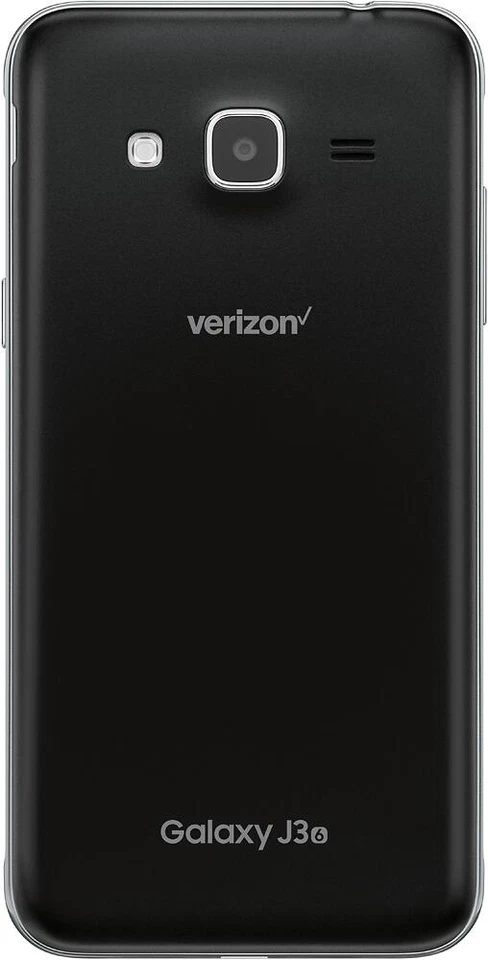 Verizon Locked Samsung Galaxy J3 4G LTE 8GB 5.0" Black Android Smartphone - Open - Image 4 of 4