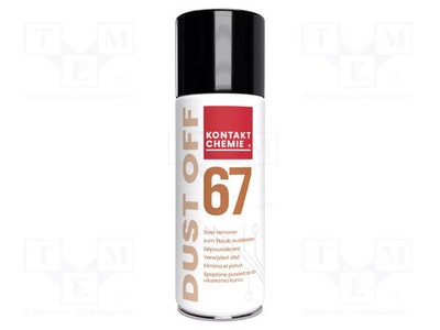 farblos Spray Dose 400ml Druckluft DUST OFF 67 1,71g/s