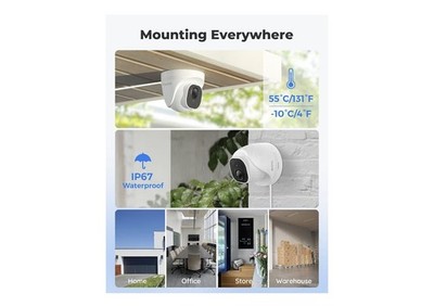 REOLINK Smart 5MP 8CH Security Camera System 4pcs Wired PoE IP Cameras New!!!