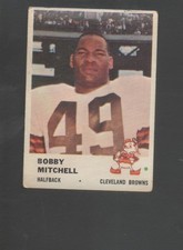 1961 Fleer Football Card #12 Bobby Mitchell-Cleveland Browns poor Card