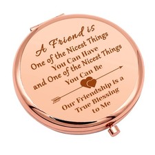 Friendship Gifts for Women Compact Makeup Mirror for Sister Bestie Friends Gi...