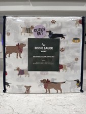 EDDIE BAUER DOG Buddy & Friends QUEEN Brushed...