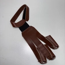 Traditional Archery Three Finger Leather Archery Glove Size Medium