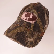 Mossy Oak Women's Camo Hat Adjustable Outdoor Cap Pink Logo
