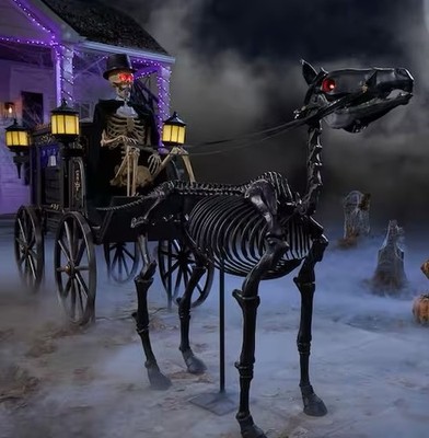 Home Accents Holiday 5ft Grave & Bones Animated LED Hearse