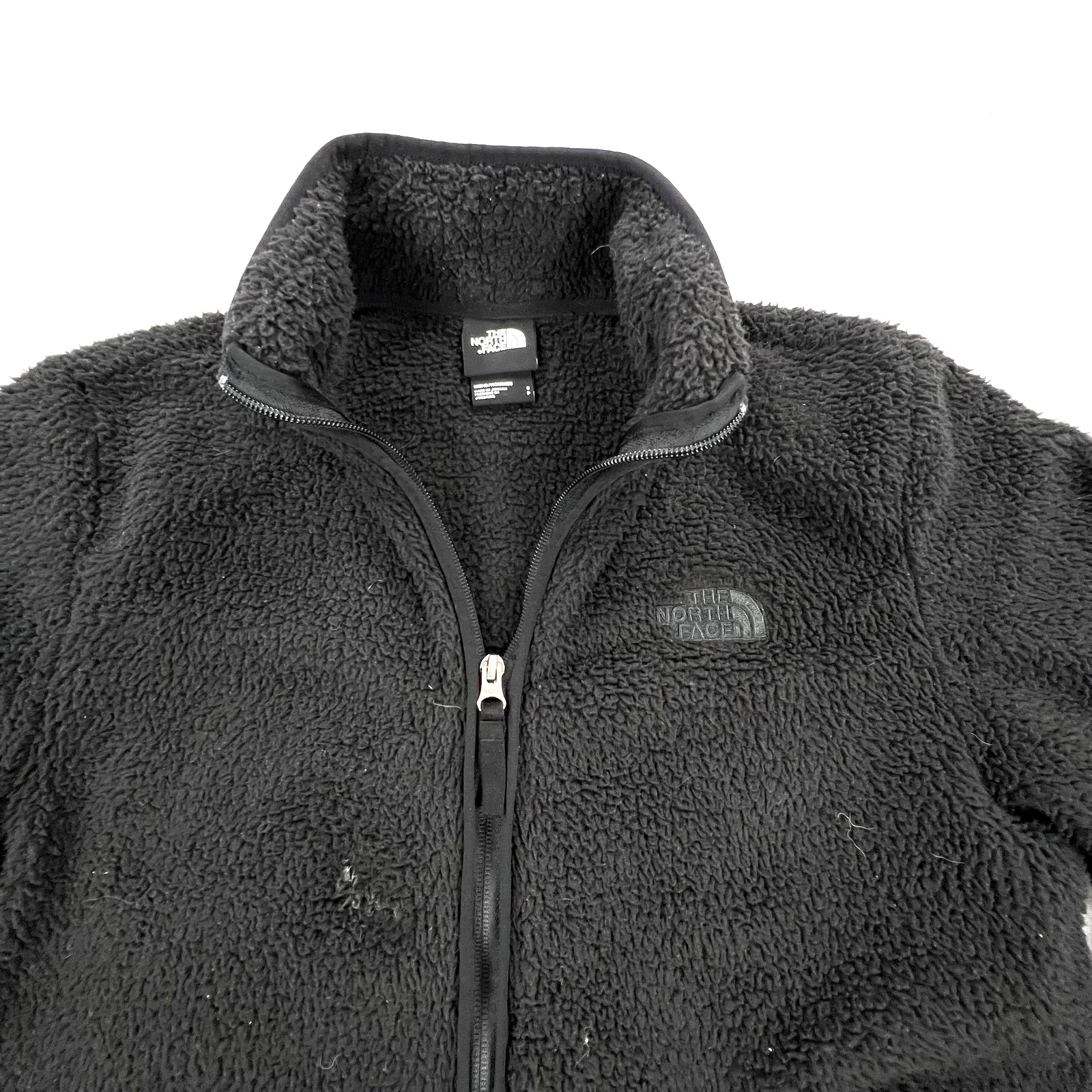 The North Face Jacket Mens Small Black Sherpa Fleece Full Zip Soft Warm Coat
