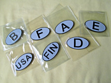 B E F A D FIN USA STICKER GEOCOIN FRANCE EUROPE Belgium FINLAND Austria GERMANY