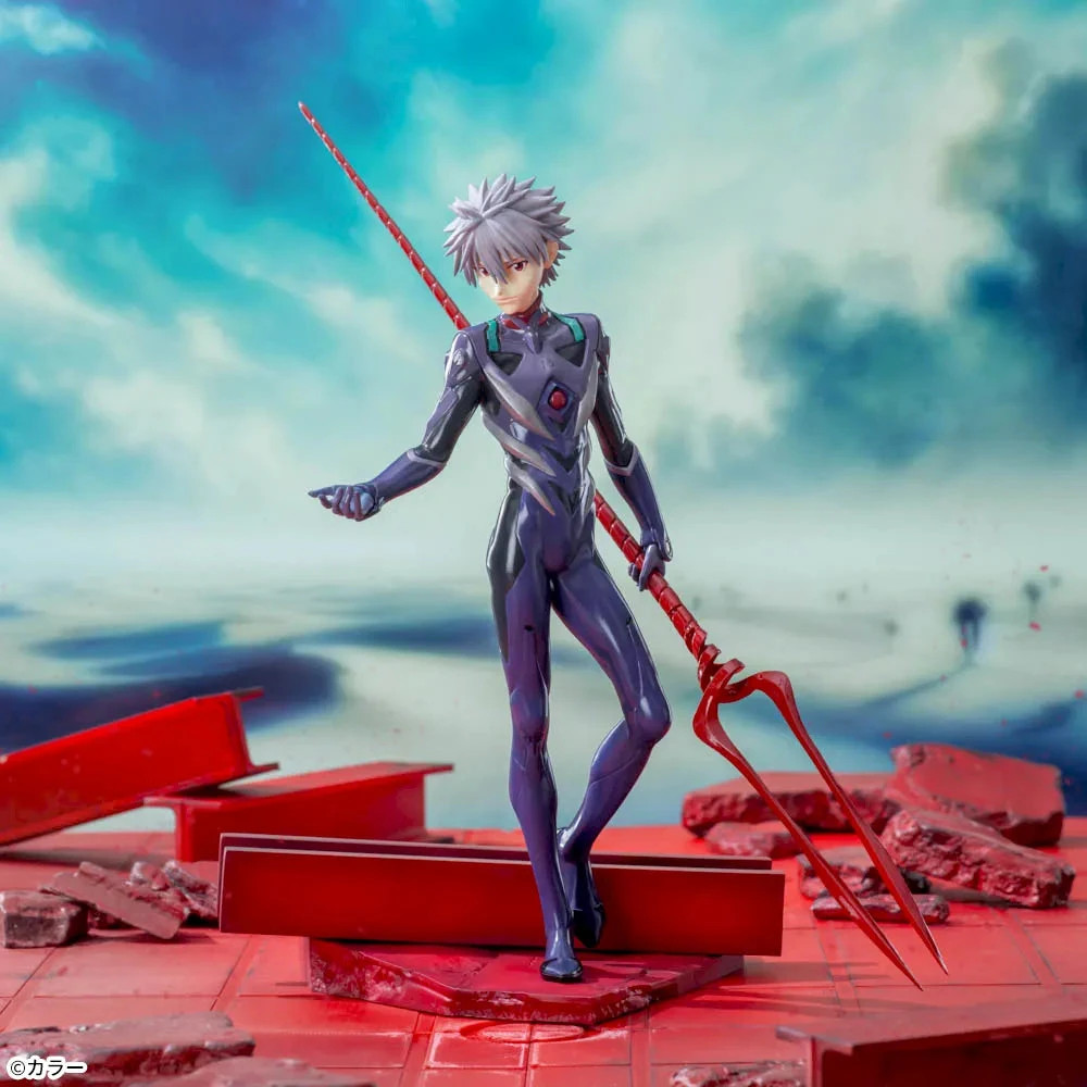 Nagisa Kaworu Evangelion statuette SEGA Luminasta avec arme Longinus