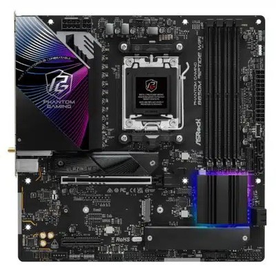 Asrock Phantom Gaming B850M Riptide WiFi AMD B850 Sockel AM5 Micro ATX