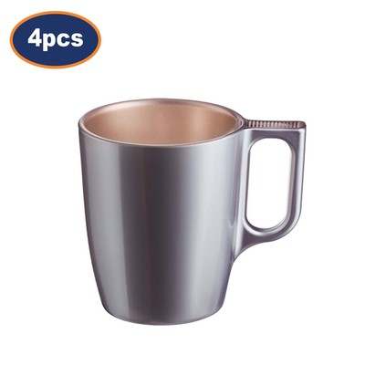 Kaffeebecher Luminarc Flashy Lavender Hartglas 250ml Tasse Tee Heißgetränke 4 Stück