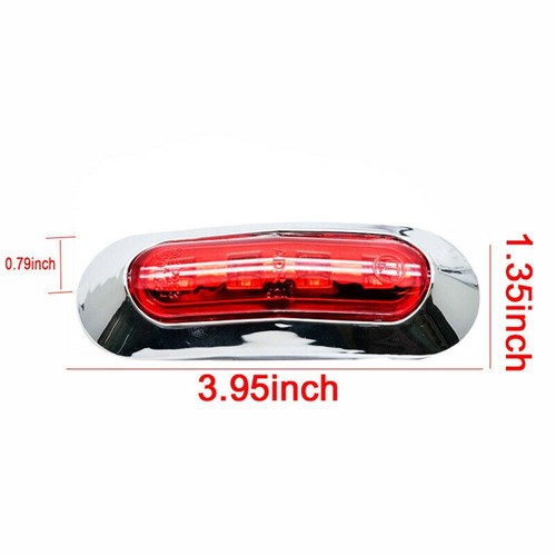 Waterproof Side Marker Lights for Car Truck Trailer 2 Pack 4 LED 12V24V - Picture 14 of 14