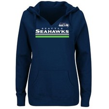 Majestic Seattle SEAHAWKS NFL Self Determination Hoodie Womens Size Medium NWT
