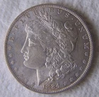 1884 O Morgan Silver Dollars $1, NICE COIN, UNCIRCULATED, NICE COIN!
