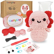 Crochet Kit for Beginners Adults, Wobbles Crochet Animal Kit, Complete Starte...