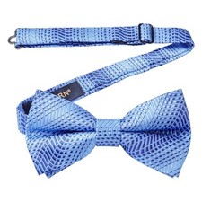 Bow Ties for Men Pretied Bowties Classic Formal Business Bow One Size Blue-6