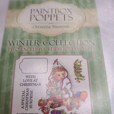 Malkasten Poppets 1st Xmas Gummistempel Basteln 