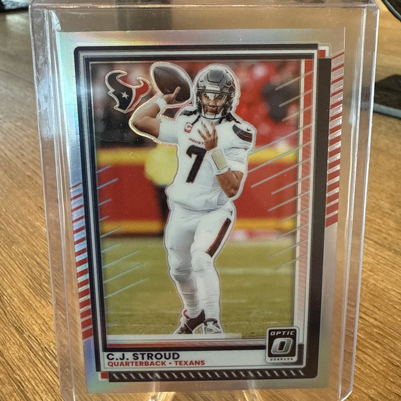 🔥2025 Optic SILVER HOLO PRIZM SP CJ STROUD Houston Texans
