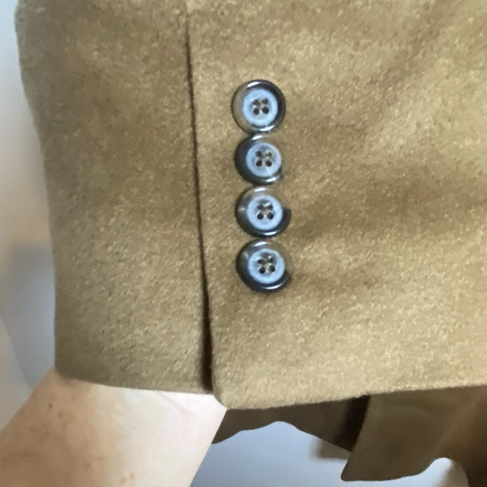 Abrigo Jos A Bank Hombre 100% Cachemira Marrón Talla 46R Foto 4 de 4