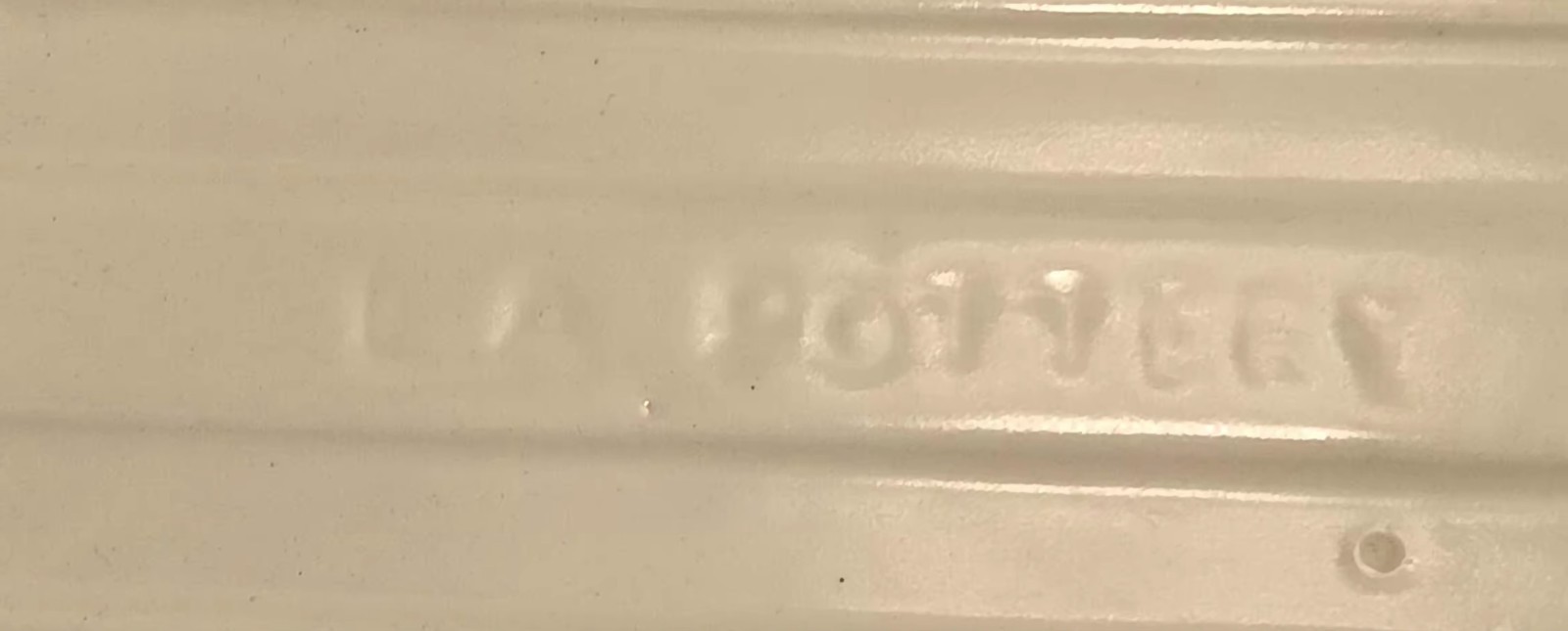 LAURIE GATES Los Angeles Pottery Trivet Tile, Apple, La Pomme 5.75"