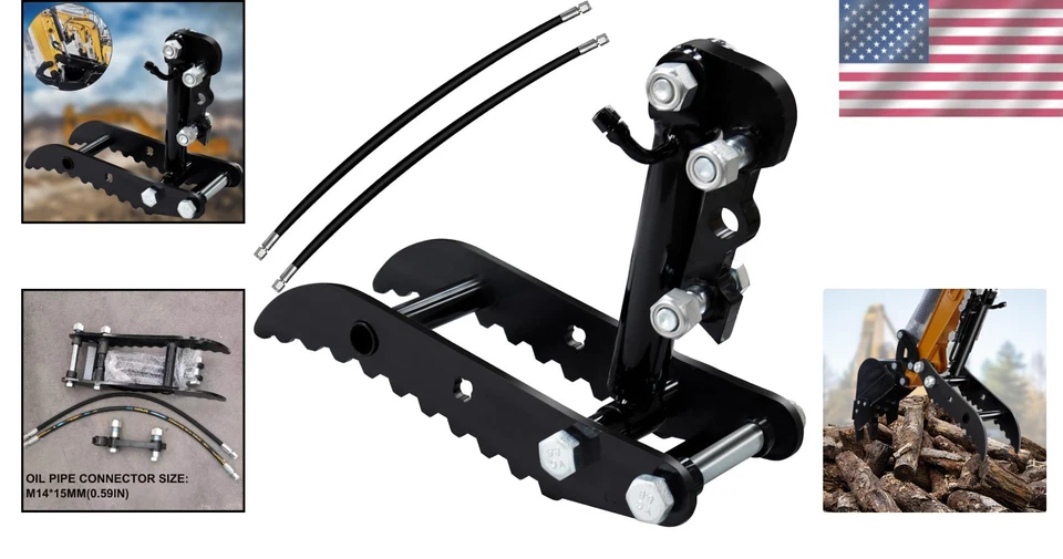 Versatile Hydraulic Thumb with M14 Hoses - Ideal for Mini Diggers Up to 3 Tons - Image 2 of 4