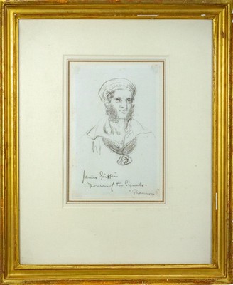 ROBERT MORRISON (1825-1862) Portrait Sketch of James Griffin of the Shannon 1857