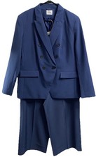 Nine West Women's Blue Blazer& Dressy Pant Business Suit Holiday party Sz. 14