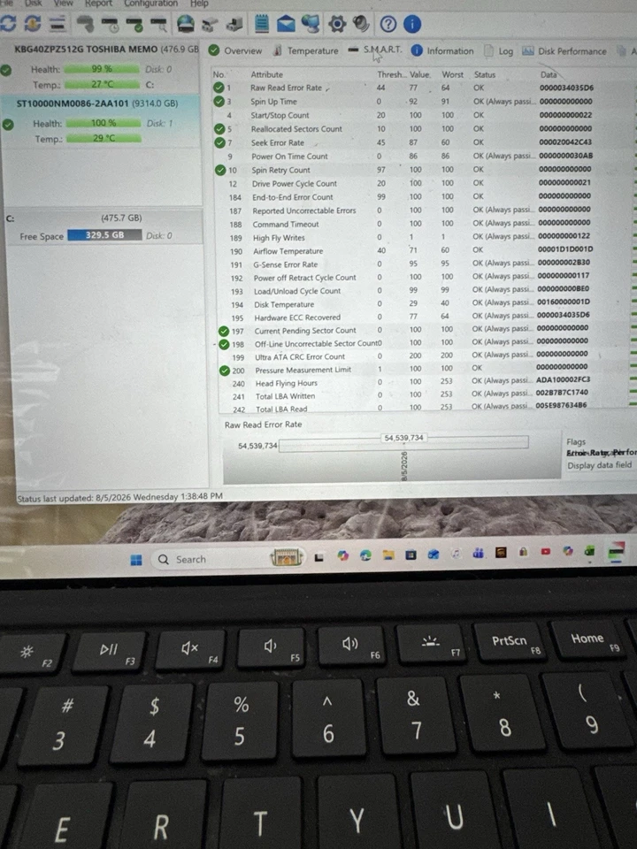 Seagate Exos X10 10TB SATA 6.0Gb/s 3.5" Internal HDD ST10000NM0086 Low Hours - Image 3 of 4