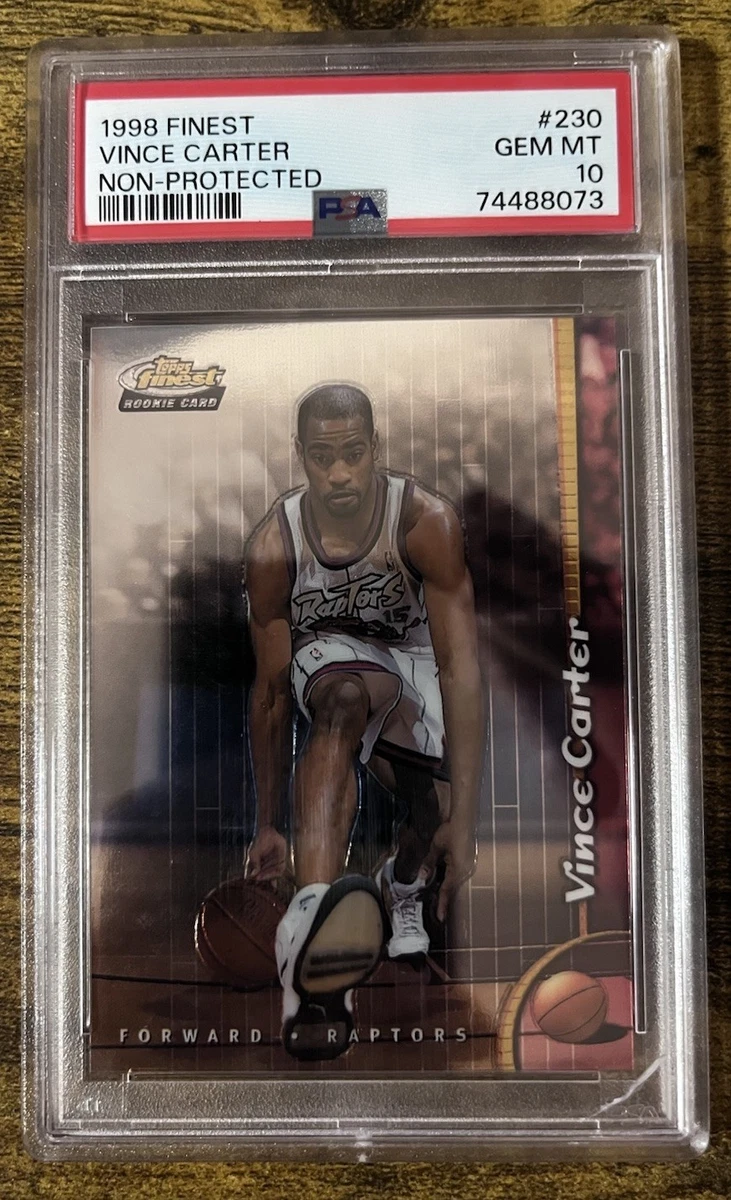 Vince Carter Basketball Grade 10 Rookie Sports Trading Cards