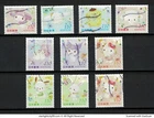 JAPAN 2024 HELLO KITTY & SANRIO CHARACTERS COMP. SET OF 10 STAMPS IN FINE USED