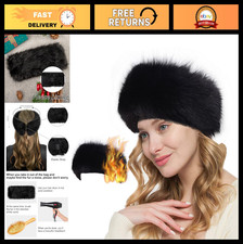 Winter Women's Faux Fur Headband - Elastic Ear Warmers Furry Ear Muffs