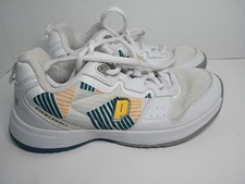 Prince Mujer Talla 6.5 Tenis Pickleball Zapatos Tenis Blanco Verde Amarillo