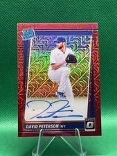 DAVID PETERSON - 2021 Panini Donruss Optic Red Mojo /99 #RRS-DP ON CARD AUTO