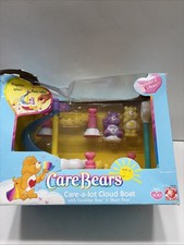 Care Bears Care-A-Lot Cloud Boat Funshine Share Bear Figure Set Box Damage