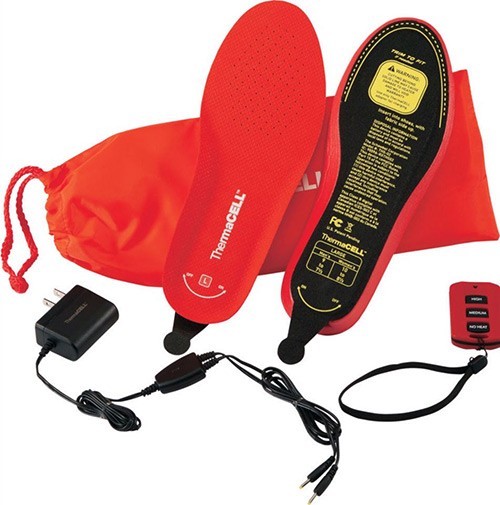 XX Large Size Thermacell Rechargeable Heated Insoles w/ Wirelsee Remote
