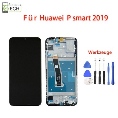 LCD Display für Huawei P Smart 2019 POT-LX1 mit Rahmen Touch Screen Bildschirm