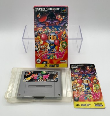 SUPER BOMBERMAN PANIC BOMBER WORLD Super Famicom With Box & Manual SFC1006