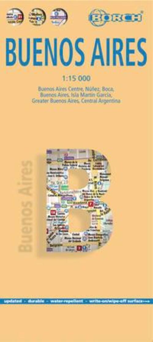 Thumbnail - Buenos Aires 1 : 15 000 (land-)karte Borch Maps 2 S. Deutsch 2024