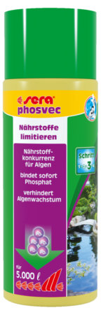 Sera Pond Phosvec 500 Ml FüR 5000 L Algenstopp Algenmittel Algen-image