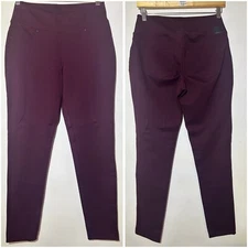 Jag Jeans Pull On Plum Jeggings Size Stretchy Skinny Pants Plum Size 10