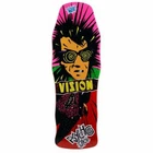 VISION - ORIGINAL SHAPE PSYCHO STICK SKATEBOARD DECK - REISSUE -10"- RED