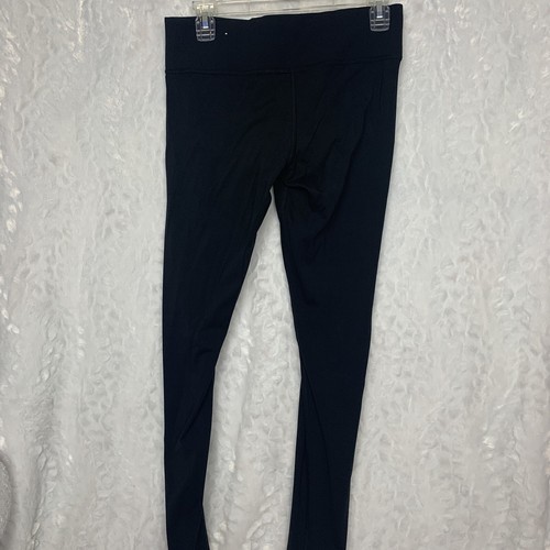 Pink VS Victorias Secret Black Leggings Fitness Sports Back Waist Pocket No Size - Picture 3 of 5